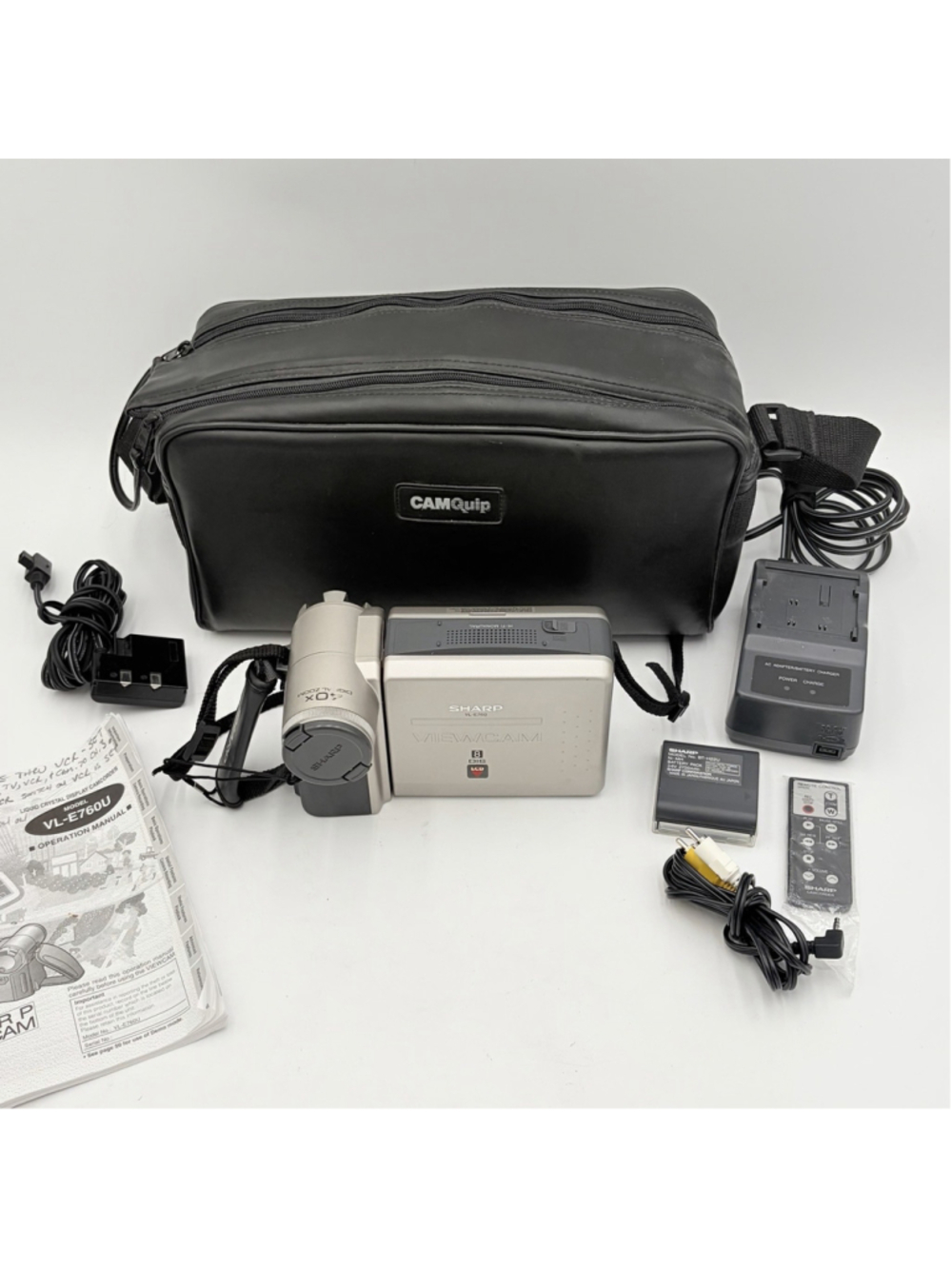 Sharp VL-E760U VIEWCAM Video8 8mm Camcorder Transfer Kit Cracked LCD
